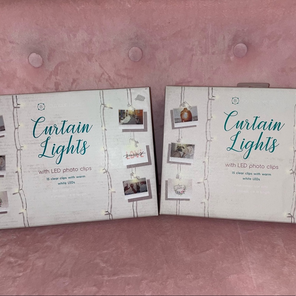 NIB- Two boxes of LED Curtain Lights